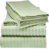 800 Thread Count- 5Pcs Split Sheets Sage Stripe 100% Cotton Sheet, Split Cal-King Sheets Sets for Adjustable Beds, Long Staple Cotton, Fits Mattress Upto 24" Deep Pockets (Split Cal-King) view 1