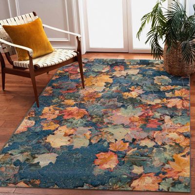 Liora Manne Marina Low Profile Durable Indoor/Outdoor Woven Rug- Fall in Love Multi 3'3" x 4'11"