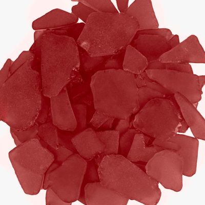 Nautical Crush Trading Red Sea Glass 22oz Beach Glass for Crafts, Vase Fillers & Decor Bulk Tumbled Seaglass Pieces for DIY Projects Recycled Seaglass for Home, Weddings & Art