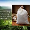 ETSAMOR 50 Pcs Cheesecloth Bags Tea Strainer Bags Reusable Coffee Tea Brew Herb Bags Drawstring Cotton Soup Bags for Loose Leaf Tea Juice Spices Office Home Kitchen Cooking Travel view 2