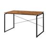 Acme Jurgen Wooden Rectangle Top Writing Desk in Oak and Black view 1