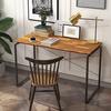 Acme Jurgen Wooden Rectangle Top Writing Desk in Oak and Black view 4