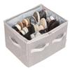 Moteph Shoe Organizer Closet Storage Solution with Clear Cover & Adjustable Dividers for Shoes, Handbags, Blankets, Linen, Clothing (Medium - 16 Pairs, Grey) view 1