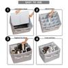 Moteph Shoe Organizer Closet Storage Solution with Clear Cover & Adjustable Dividers for Shoes, Handbags, Blankets, Linen, Clothing (Medium - 16 Pairs, Grey) view 2