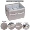 Moteph Shoe Organizer Closet Storage Solution with Clear Cover & Adjustable Dividers for Shoes, Handbags, Blankets, Linen, Clothing (Medium - 16 Pairs, Grey) view 3