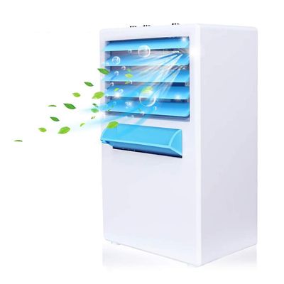 Personal Air Cooler - Evaporative Mini Air Conditioner with Icebox, 4-in-1 Portable Table Fan with 3 Fan Speeds, Quiet Mini Air Conditioner for Home & Office, Air Humidifier, AC Adapter Included