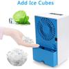 Personal Air Cooler - Evaporative Mini Air Conditioner with Icebox, 4-in-1 Portable Table Fan with 3 Fan Speeds, Quiet Mini Air Conditioner for Home & Office, Air Humidifier, AC Adapter Included view 4