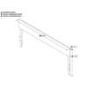 BOWERY HILL Traditional Solid Wood Platform King Headboard in Gray view 2