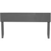 BOWERY HILL Traditional Solid Wood Platform King Headboard in Gray view 3