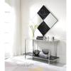 Acme Angwin Wooden Square Wall Accent Mirror in Mirrored and Faux Marble view 2