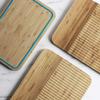 Trebonn - Wave Chop & Slide Small Shaped Bamboo Chopping Board for Easy Cutting and Food Gathering Channel 30 x 20 cm view 3