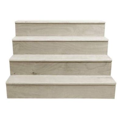 Wooden Liquor Bottle Shelves - 24'' Straight - 4 Tier Wooden Shelves - Natural