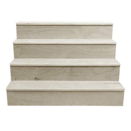 Wooden Liquor Bottle Shelves - 24'' Straight - 4 Tier Wooden Shelves - Natural