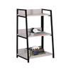 Acme Wendral 3 Wooden Tiers Ladder Bookshelf in Natural and Black view 4