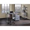 Acme Jurgen Wooden Rectangle Top Writing Desk in Faux Concrete and Silver view 4