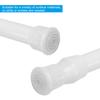 10 Pack Spring Tension Curtain Rods Adjustable 10 to 16 Inches - White Expandable Shower Window Closet Cupboard Bars, No Drilling Required view 3