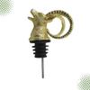Fashion Antelope Wine Pourer Creative Bottle Stopper for Wine Bottles Unique Aerator Design for Parties Restaurants Bars Golden view 2