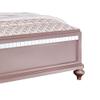 Benjara Button Tufted Full Size Bed with Leatherette Headboard view 2