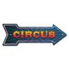 MightySkins Peel and Stick Art Removable Circus Decal Decor 24" Directional Sticker Vinyl Wall Decals view 1