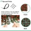 SunnyRoyal 23 Pieces 20" x 20" Artificial Boxwood Panels Grass Wall Greenery Backdrop Decor Privacy Hedge Fence Screen for Outdoor Indoor Backyard Fence Decoration (Red Buxus) view 3