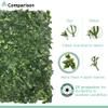 SunnyRoyal 25 Pcs 20"x20" Artificial Boxwood Panels Grass Wall Greenery Backdrop Decor Privacy Hedge Fence Screen for Outdoor Indoor Backyard Garden Decoration, Rose view 4