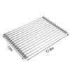 Ahyuan Roll up Dish Drying Rack Over the Sink Dish Drying Rack Square Tubes Rolling Dish Rack Over Sink Dish Racks for Kitchen Counter RV Camper Accessories for Travel Trailers (Gray, 17.8''Wx13.4''L) view 2
