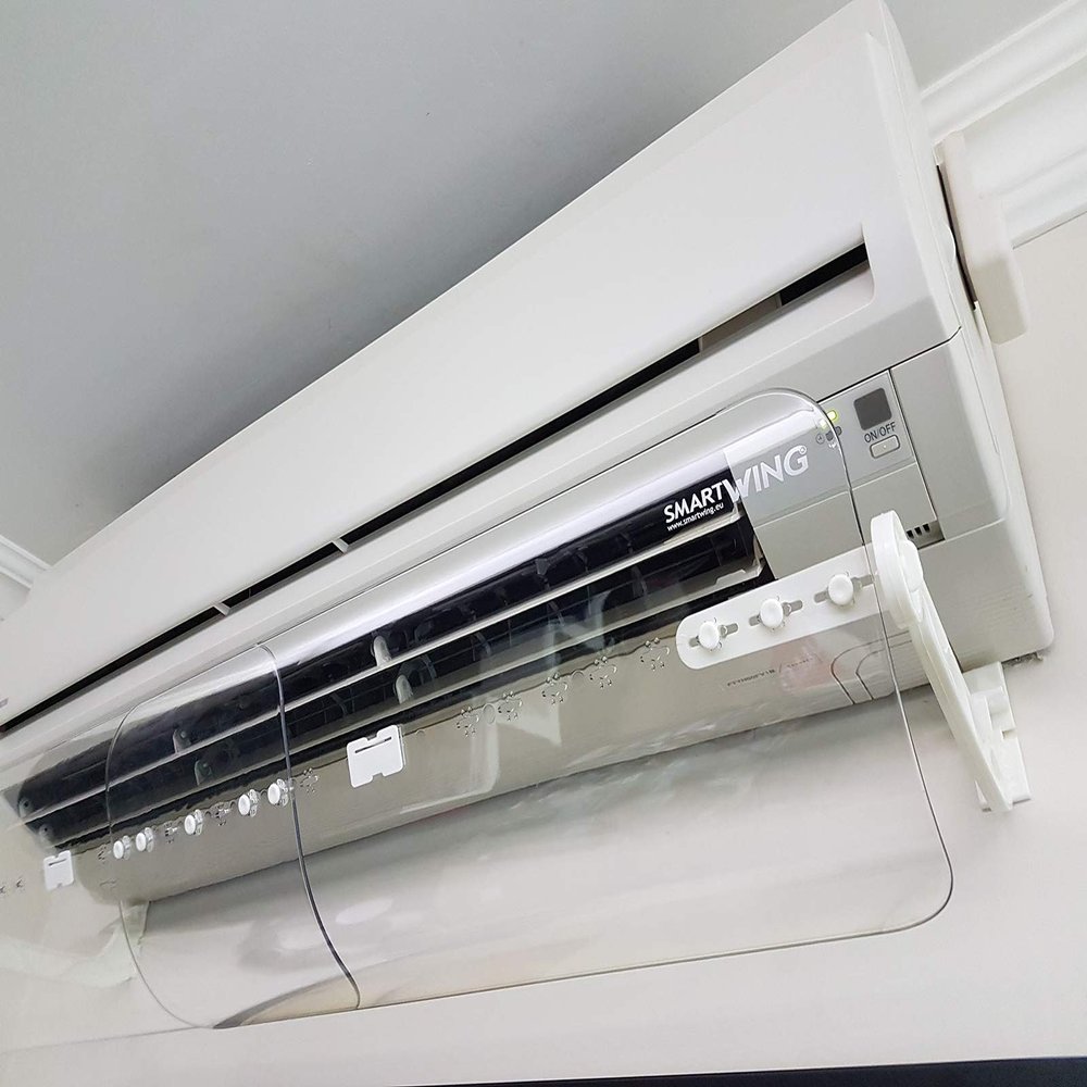 Flow Deflector for Air Conditioner, Split Unit Baffle Shield, Adjustable Wing for AC Wall Unit
