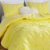 Byourbed Farmhouse Morning Textured Bedding - Oversized Twin XL Comforter Set - Limelight Yellow view 2