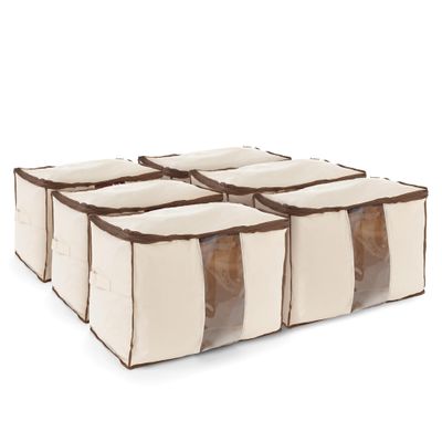 Covermates Keepsakes - Canvas Storage Bag - Premium Canvas - Carrying Handles - Dual Zipper Pulls - Indoor Storage, Natural