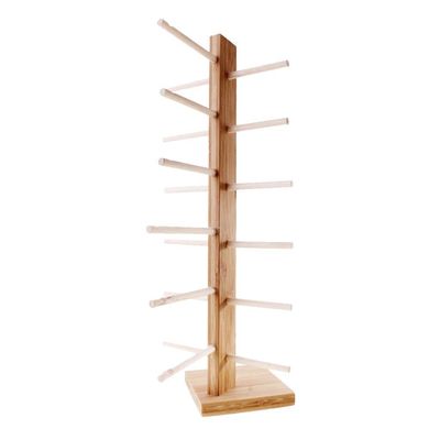 Inzopo Wood Glasses Stand/Holder Glasses Frames Sunglasses Stand Single Row Natural Colour