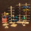 Inzopo Wood Glasses Stand/Holder Glasses Frames Sunglasses Stand Single Row Natural Colour view 4