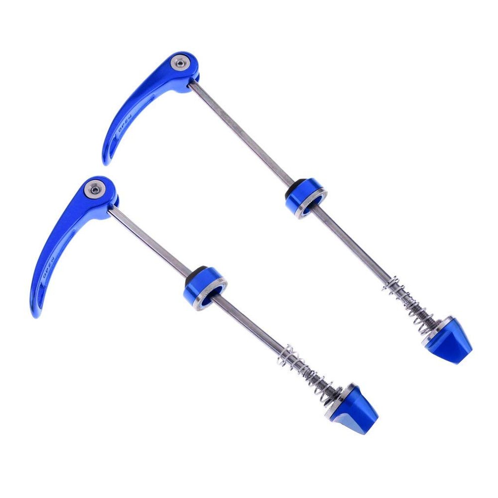 Inzopo 1 Pair Bicycle Wheel Hub Skewer Quick Lever Axle Bolts