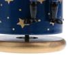 Inzopo 20cm Classic Hand Painted Wooden Nutcracker Toy 4 Soldier Musical Box Home Christmas Decor Display Ornaments Kids Gift - Blue Base, as described view 4