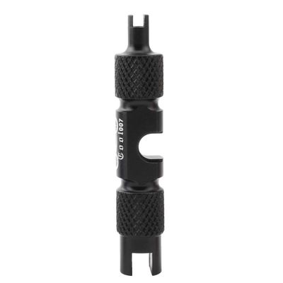 Inzopo Deluxe Bicycle Tire Valve Core Removal Tool, Presta Schrader Tyre Valve Cores/Extenders Remover for Bike Car Motorcycle Black 54mm