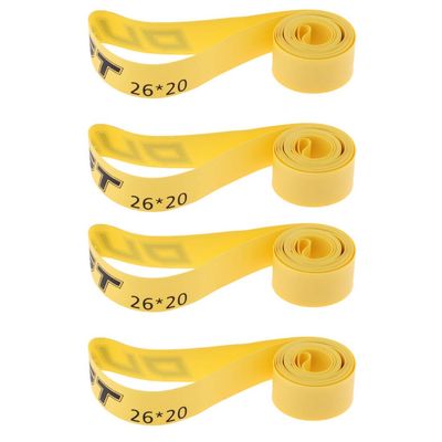 Inzopo 4Pcs/Lot Bicycle Tire Liner Anti Puncture Protective Pad/Wheel Rim Strips Tape - for 26 inch Mountain Bike