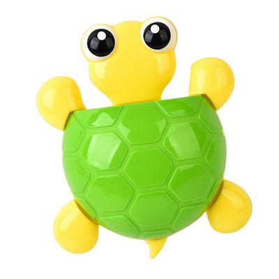 Inzopo Children Toothbrush Holder Turtle Shaped Wall Mount Toothbrush Toothpaste Holder Wall Mount