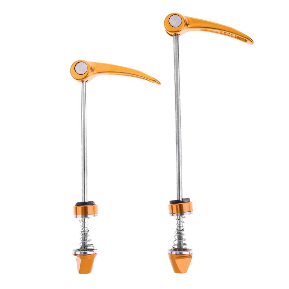 Inzopo 1 Pair Bicycle Wheel Hub Skewer Quick Lever Axle Bolts