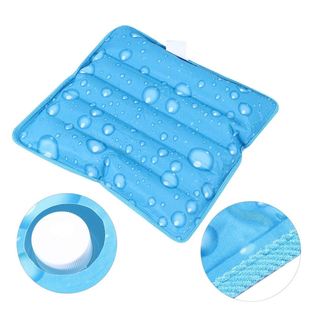 Cooling Mat, Cool Pillow Ice Pillow, Water Filling Ice Pillow Chair Pad, Multifunctional Children Adult Ice Pillow Water Seat Cushion Baby, Children, Student, Office, Car,