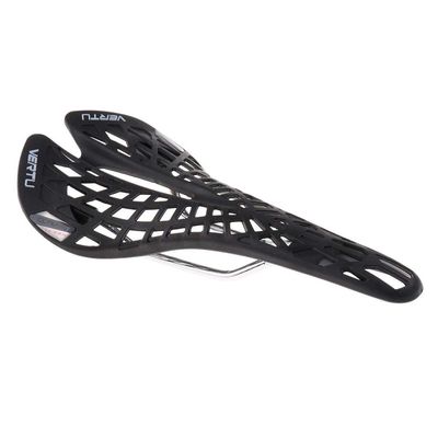 Inzopo Ultralight Bicycle Seat MTB Bike Saddle Racing Road Cycling Shock-Absorbing Cobweb Cushion Pad 6 Colors - Black, Approx.28x13x6.3 cm/11x5.1x2.5 inch