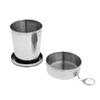 Inzopo Stainless Steel Travel Telescopic Collapsible Shot Glass Emergency Pocket Cup Water Bottles 75ml / 140ml / 240ml - 240ml 240ml view 4