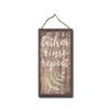 LERJIMUX Lather, Rinse, Repeat Wood Banners Wood Signs, Hanging Wooden Signs, Wood Slices, Decorative Plaques, Rustic Signs for Shop Home Decor, Craft Projects, view 1