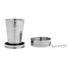 Inzopo Stainless Steel Travel Telescopic Collapsible Shot Glass Emergency Pocket Cup Water Bottles 75ml / 140ml / 240ml - 75ml 75ml view 1