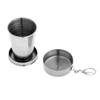 Inzopo Stainless Steel Travel Telescopic Collapsible Shot Glass Emergency Pocket Cup Water Bottles 75ml / 140ml / 240ml - 75ml 75ml view 3