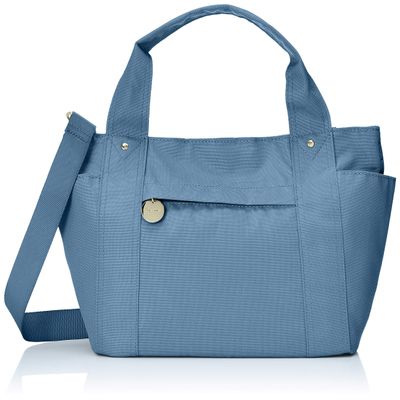 Dot & Stripe Monopia DS-12692 Polycan 2-Way 6-Pocket Shoulder Tote, Blue