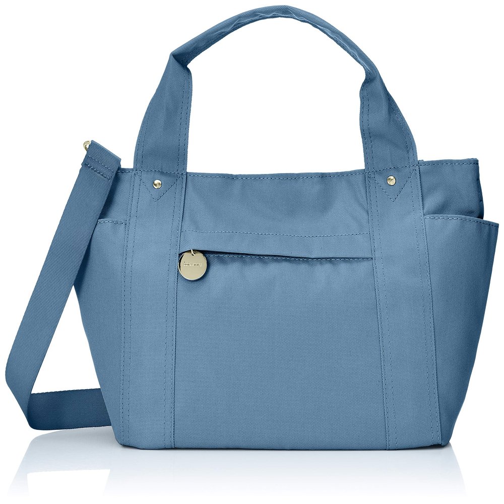 Dot & Stripe Monopia DS-12692 Polycan 2-Way 6-Pocket Shoulder Tote, Blue