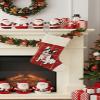 Comfy Hour Joyful Holiday Collection 20" Winter Christmas Scarfed Dog Stocking Red, Polyresin view 4
