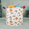 KUNRO Kids Laundry Hamper Clothes Gift Basket Storage Laundry Baskets Organizer Bin with Handles for Nursery Room (Balls) view 4