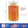 Bevvee Dad Est 2019 - New Father Beer Can Pint Glass Gift for First Time Parents - Decorative 16 Oz Glasses view 4