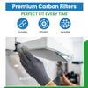 Replacement for Trion MAX 5 1400 441501-019 Aluminum/Carbon Pre/Post Filter Set:(2)- 12 x 16 x 1/4 Aluminum and (2) 12 x 16 x 1/4 Carbon view 3