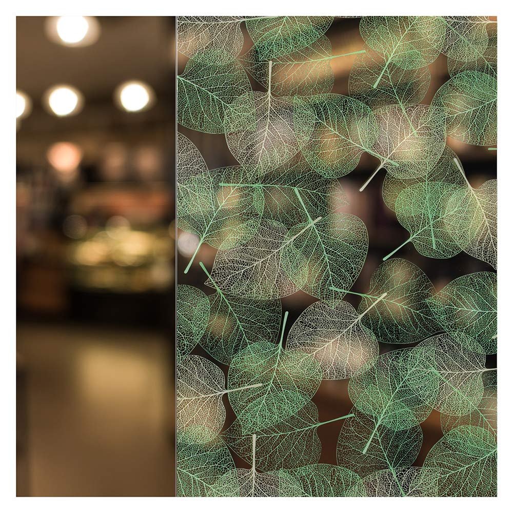 BDF 4GLV Decorative Window Film Green Leaves (48in X 22ft)
